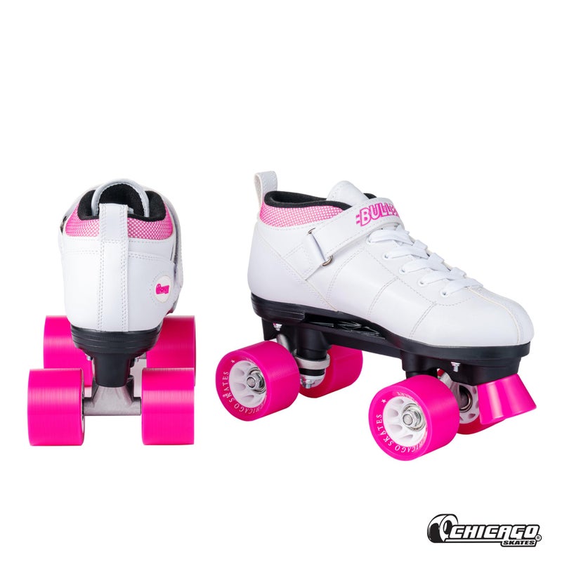 Chicago Skates زلاجات شيكاغو بوليت سبيد كواد رولر - متينة، أداء عالي، أحذية زلاجات داخلية/خارجية للشباب للنساء والرجال للمبتدئين بعجلات يوريثان 62 مم وأحذية كاحل منخفضة للرشاقة - Image 2